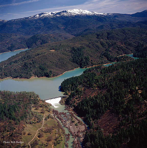 The Scott Dam on the Eel River. Photo: Rob Badger/Friends of the Eel River.
