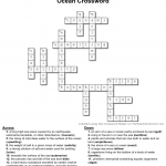 Ocean Crossword Answer Key